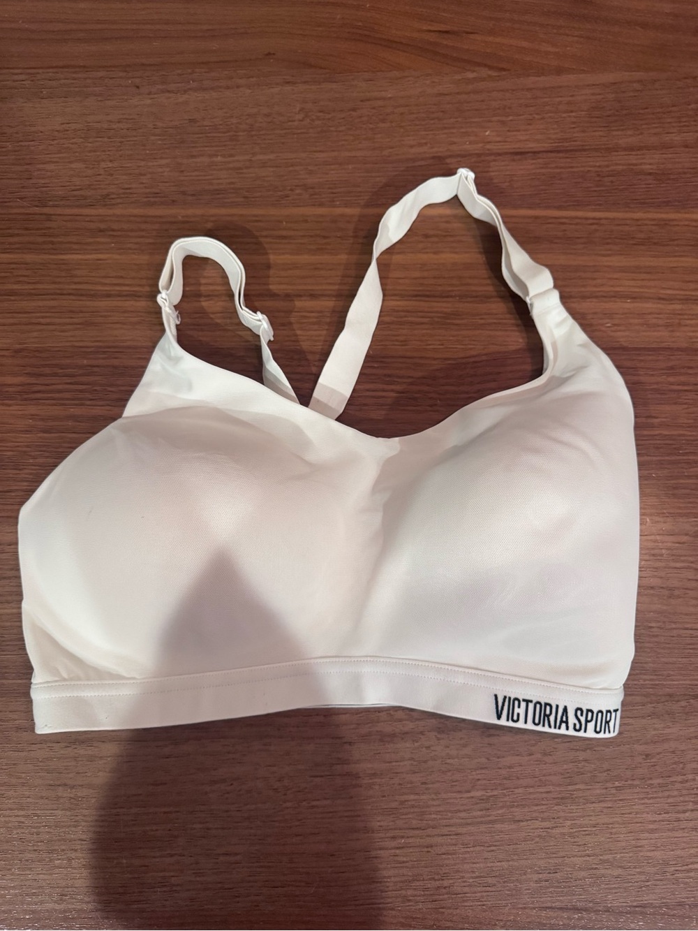 Victoria's Secret white Wireless Padded Sports Bra 34dd